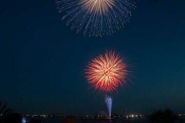 日本の夏の花火