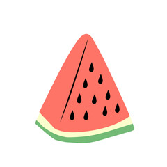 Slice Watermelon vector illustration
