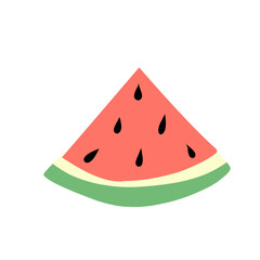 Slice Watermelon vector illustration