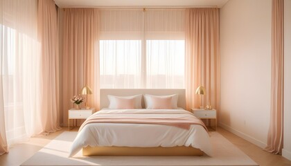 white and gold theme modern interior