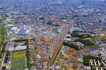 JR新座貨物線ターミナル・Aerial View、2024撮影