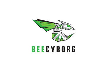 Bee Cyborg Logo Design