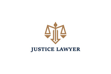 Justice Lawyer Logo Design