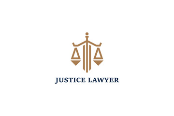 Justice Lawyer Logo Design