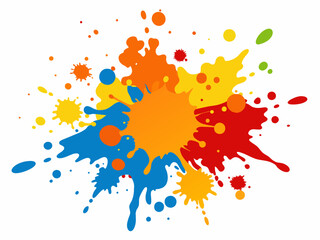 Splashes Splatter Brushstroke on White Background,paint, splash, vector, ink, design, illustration, drop, art, autumn, color, splatter, grunge, 