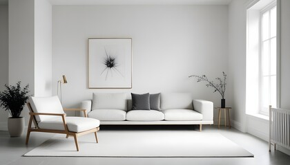 white and gold theme modern interior
