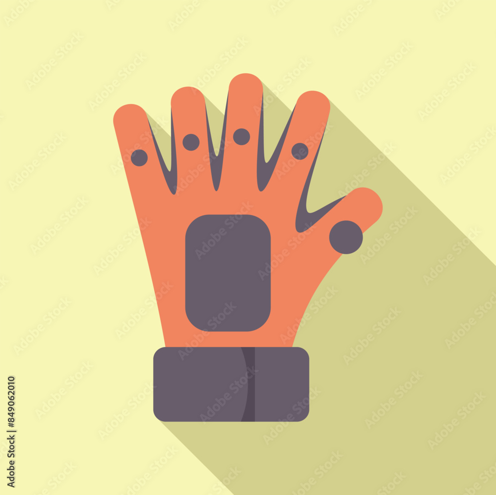 Poster modern virtual reality gaming glove with sensors for immersive experience and full control while pla