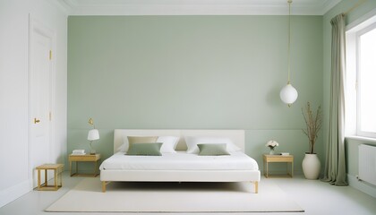 white and gold theme modern interior