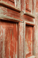 Old wooden surface with cracked paint