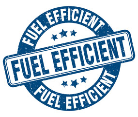 fuel efficient stamp. fuel efficient label. round grunge sign