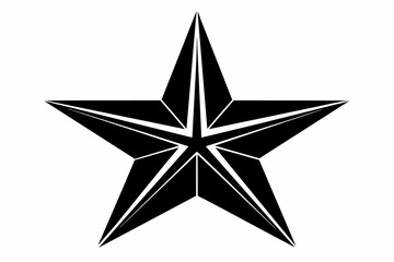 Star Black Silhouette Vector with White Background,star, christmas, gold, decoration, symbol, shape, 3d, icon, illustration, object, award, shiny, golden,.