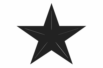 Star Black Silhouette Vector with White Background,star, christmas, gold, decoration, symbol, shape, 3d, icon, illustration, object, award, shiny, golden,.