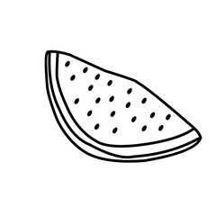 Watermelon line icon