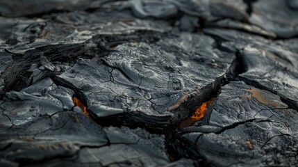 A close up of a rocky surface with a few small holes and a few orange spots