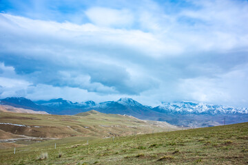 Ganjia Secret Realm, Gannan Tibetan Autonomous Prefecture, Gansu Province - grassland under the snow-capped mountains