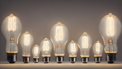  AI generated  light bulb image.  concept with light bulb