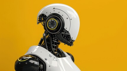 Minimalistic robot head with internal gears