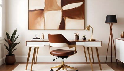 white and gold theme modern interior