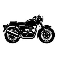 Obraz premium Modern Minimalist Motorcycle Silhouette Vector for Artwork