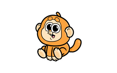 Baby Monkey Animal RG