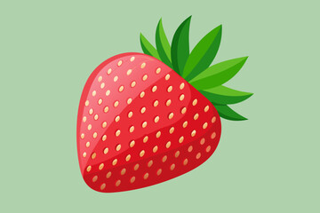  Strawberry,strawberry, fruit, berry, food, red, vector, illustration, sweet, isolated, dessert, fresh, ripe, green, healthy, delicious, white, leaf, juicy, nature, 
