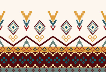 embroidery abstract Traditional geometric ethnic fabric pattern ornate elements with ethnic patterns design for textiles, rugs, clothing, sarong, scarf, batik, wrap, embroidery, print, curtain, carpet