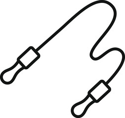 Jumping rope icon representing the concept of physical activity and exercise