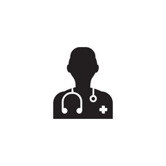 Medical icon, user symbol isolated, doctor pictograms 