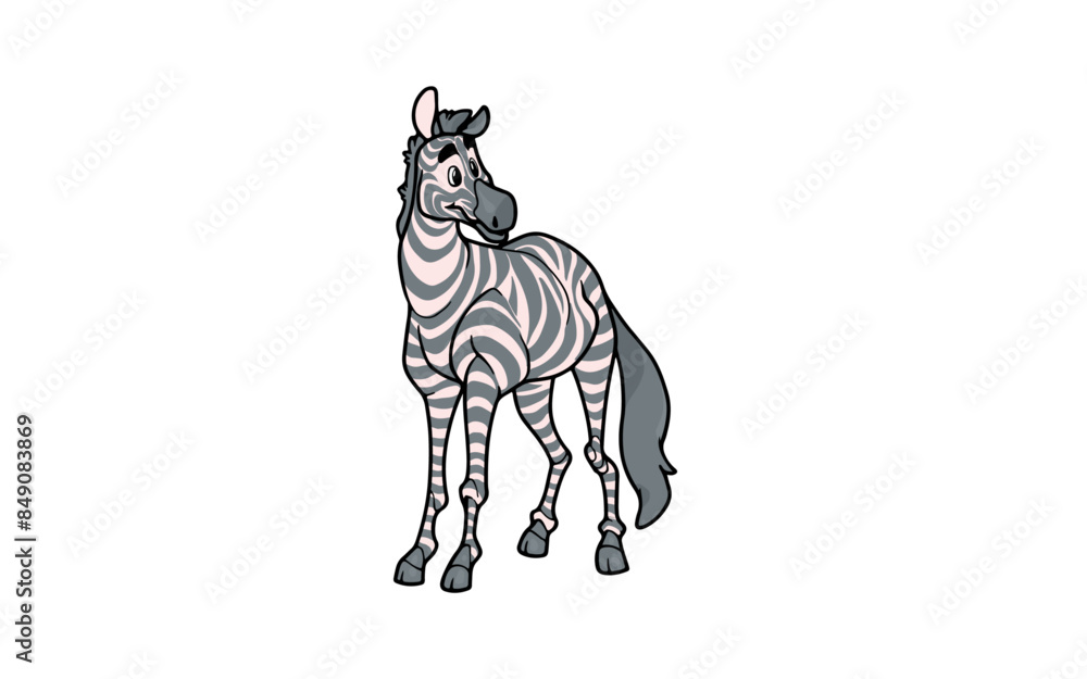 Wall mural Adult Zebra Animal RG