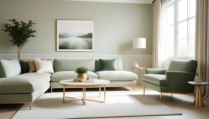 white and gold theme modern interior