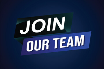 join our team word concept vector illustration with modern futuristic 3d style for landing page template ui web mobile app poster banner flyer background gift card coupon label wallpaper

