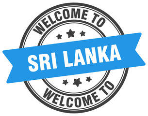 Welcome to Sri Lanka stamp. Sri Lanka round sign