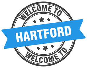 Welcome to Hartford stamp. Hartford round sign