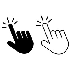 Hand cursor icon. cursor icon vector. hand cursor icon clik