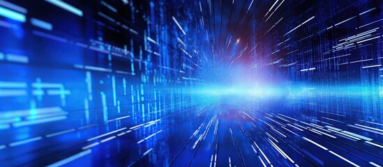 Obraz premium abstract blue background with rays