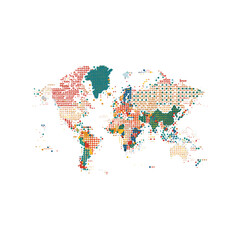Fototapeta premium world map design vector illustration