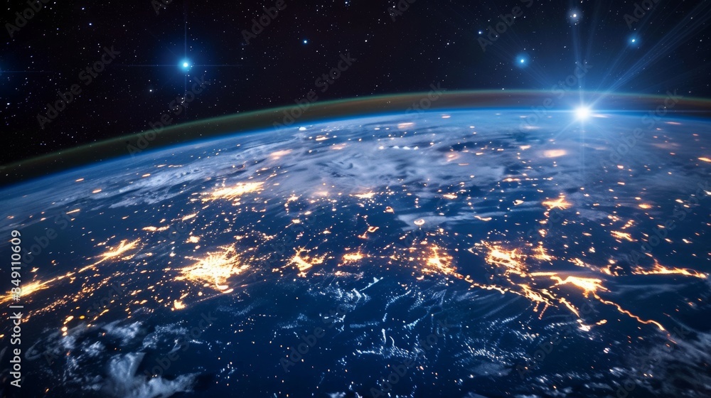 Poster pictures of communication technology for internet business global networks and global telecommunicat