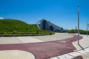 Fototapeta premium Durres,Albania,May 30,2024 : Ecopark in the city of Durres