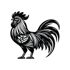 Rooster,chicken,silhouette vector file