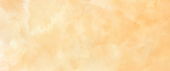 Autumn vector watercolor texture. Hand drawn Yellow abstract vector illustration for background. Template for design. Vintage grunge surface. Empty blank.