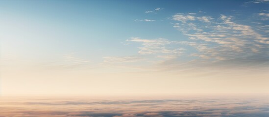 Photography on theme white cloudy sky in unclear long horizon photo consisting of light cloudy foggy sky on horizon without people misty cloudy sky at hazy horizon this is beautiful natural nature