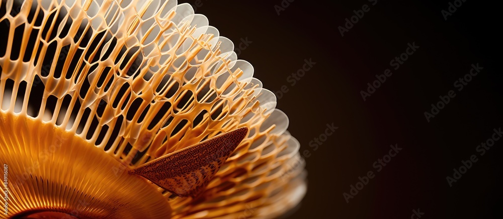 Sticker Shuttlecock for badminton close up Detailed texture and expressive structure Leisure games and sport equipment concept. Creative banner. Copyspace image