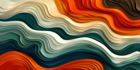 Obraz premium Abstract background illustration in the style of the 70s