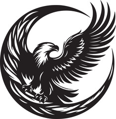 Eagle logo type vector