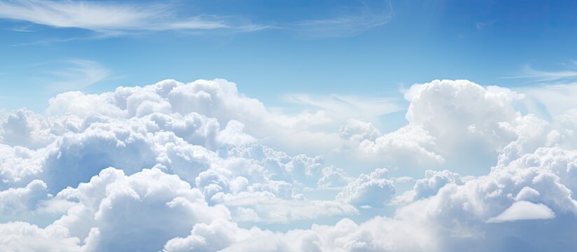 Beautiful movement clouds in the sky. Creative banner. Copyspace image