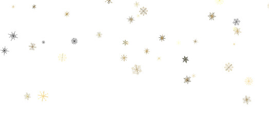 Snowflake Whirlwind: Exquisite 3D Illustration of Descending Christmas Snowflakes in Motion