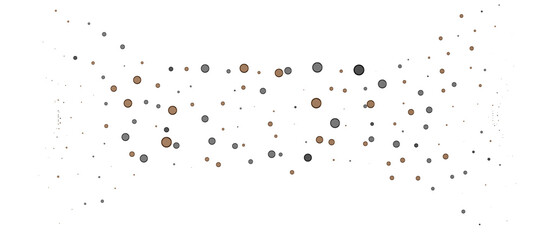 Celestial Celebration: Radiant 3D Illustration of Celestial gold Confetti