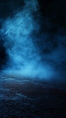 Dark Night Abstract Background: Moody Atmosphere for Designs
