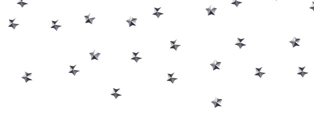 Celestial Cascades: 3D Illustration Conjures a Rainfall of Gold Stars