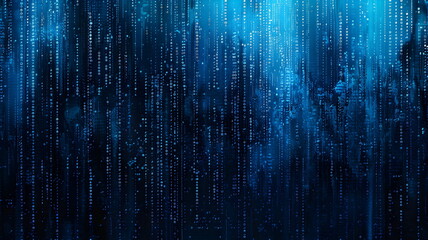 Digital Data Stream Matrix Cybersecurity Technology Network Concept